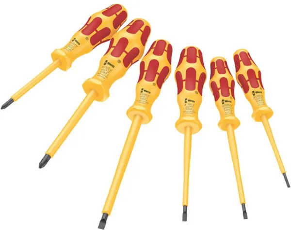Wera 1060 i/1062 i/6 Ruuvimeisselisarja Kraftform VDE, 6 osaa