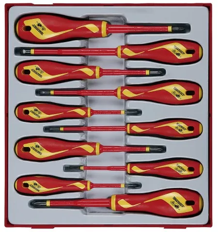 Teng Tools ruuvimeisselisarja 1000V TTDV910N, 10 osaa